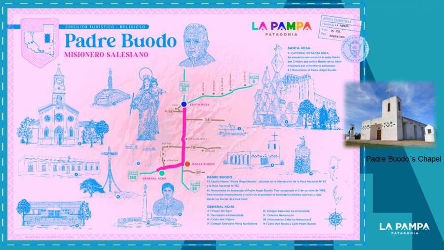 De La Pampa para el mundo: provincia difundió a nivel internacional su turismo de fe