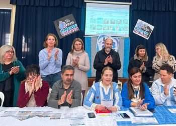 La disputa de UTELPa será en Santa Rosa: La lista Celeste Violeta cerró su campaña y fijó como prioridad la recomposición salarial y la salud laboral